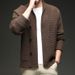 Loom Autumn Winter New European American Men's Tops Cross-Border Foreign Trade Cardigan High-Quality Business Casual Solid_viptrois.com
