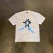 Heavyweight Pure Cotton American Style T-Shirt For Couples Loose Short-Sleeved Oversized Crying Print Design For Men And Women 250g_viptrois.com