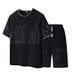 Men's Clothing New Summer Suit Men's Trendy Loose Short Sleeved Cotton T Shirt Shorts Shorts Sports Casual Suit Men_viptrois.com