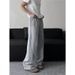 Men's Streetwear Baggy Cargo Pants With Wide Leg & Structural Tailoring – Casual High Waist Sweatpants In Grey & Black_viptrois.com
