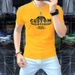 One Piece From The Source Factory Is Sent On Behalf Of Men's 2024 Summer Letter Printing Short Sleeves, Trendy And Breathable Mercerized Cotton_viptrois.com