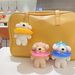 Creative Swimming Ring Sunglasses Puppy Plush Pendant Doll School Bag Pendant Doll Keychain Girl Gift_viptrois.com