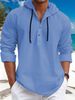Men's Clothing Cotton Small Twill Half Cardigan Hooded Button Down Sweatshirt_viptrois.com