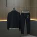 Men's Clothing high end autumn casual sports suit men's fashion trend sweater jacket two piece suit trendy men_viptrois.com