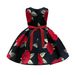 Mother & Kids Girls Dress Foreign Trade Girl Children's Clothing Red Vest Dress Printed Princess Dress Children's Performance Dress Skirt_viptrois.com