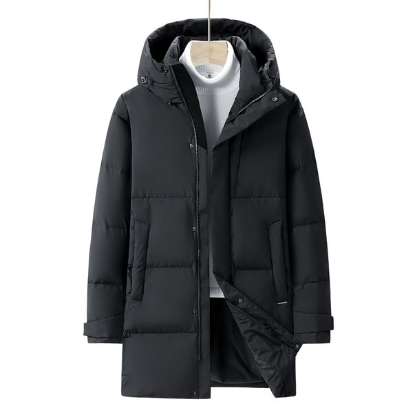 2025 Winter New Men's Loose Plus Size Fashion Casual Medium And Long Hooded Warm Down Jacket_viptrois.com