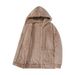 Winter Arctic Velvet Men's Cardigan, American Lazy Style, Loose Fit, Warm Top, Fleece Lined, Thick Hooded Fur Jacket_viptrois.com