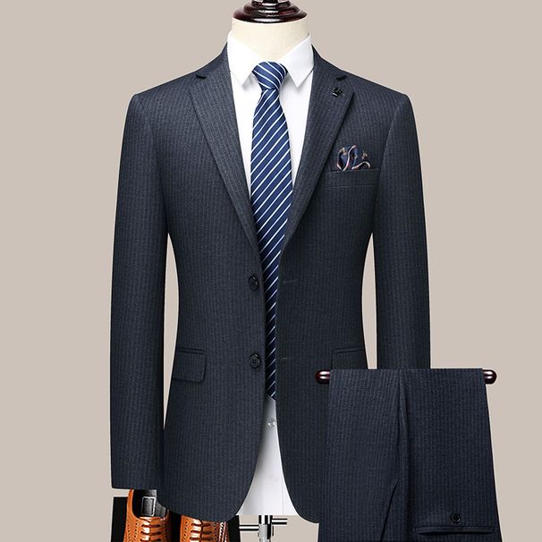 2025 Suit Set For Men's Business Professional Formal Wear, No Iron Mulberry Silk Suit, Groom's Wedding Dress Jacket_viptrois.com