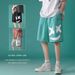 Men's Clothing Men's Shorts Summer New Thin Straight Loose Outer Wear Smiley Face Casual Versatile Printing Trendy Shorts_viptrois.com