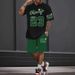 Men's Clothing Sports Leisure Printed Short Sleeve Printed Polyester T Shirt_viptrois.com