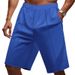 Men's Clothing Men's Casual Waffle Shorts Heavyweight Versatile Solid Color Style Summer Sports Running Training Shorts_viptrois.com