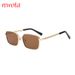 New Ocean Lens Square Sunglasses Personality Metal Chain Leg Sunglasses_viptrois.com