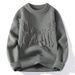 Men's Thickened Warm Ripped Men's Sweater Jacket Youth Crew Neck Pullover Lazy Wind Knitted Sweater_viptrois.com