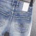 Men's Simple Trend Light Blue Ripped Denim Shorts Men's Fashion Versatile Casual Stretch Shorts Men's Mid-Length Pants_viptrois.com