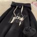 Heavy Stiff Hooded Sweater Men's Spring And Autumn Tide Brand Teen Autumn And Winter Burgundy Fleece Hoodie Jacket_viptrois.com