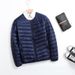 Pure 2023 Autumn Winter Down Jacket Men Round Neck Lightweight Short New Large Size Korean Version Slim Fit Fashion Casual_viptrois.com