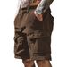 Men's Clothing Summer Work Shorts Men's Casual Pants With Multiple Pockets Loose Retro Five Point Pants_viptrois.com