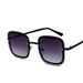 Fashion Sunglasses Ocean Lens Gradient Sunglasses Full Frame Square Frame Twisted Mirror Metal Sunglasses_viptrois.com