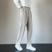 Men's Clothing High End Suit Trousers Summer Wide Leg Straight Loose Trendy Casual Trousers_viptrois.com