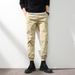 Men's Clothing casual trousers fat straight pants solid color all-matching overalls_viptrois.com