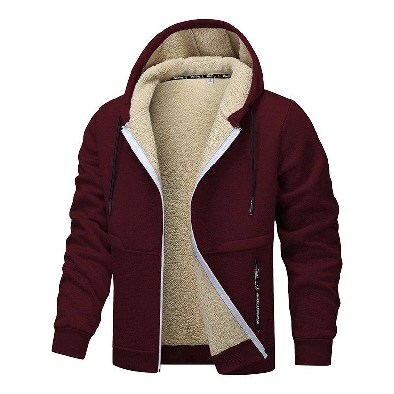 Men’s Lambswool Cardigan – Warm, Windproof & Stylish (Black/Gray/Brown/Burgundy, S-XXXL)_viptrois.com
