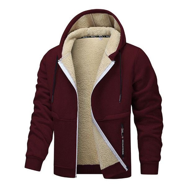 Men’s Lambswool Cardigan – Warm, Windproof & Stylish (Black/Gray/Brown/Burgundy, S-XXXL)_viptrois.com