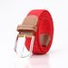 Popular elastic woven women's canvas belt, casual pin buckle women's trouser belt, men's elastic belt _viptrois.com