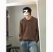 Loom Loom Russian Wildberries Early Autumn Turn-Down Collar Knitted Cardigan Trendy Casual Versatile Sweater_viptrois.com