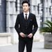 Men's Clothing Suit Set Men's Professional Formal Wear Three Piece Suit Casual Business Suit Jacket Groom Wedding Groomsmen Dress_viptrois.com