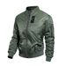 Men's Clothing Men's Aviator Bomber Jacket - Stylish Zip-Up Hooded Coat With Stand Collar, Lightweight & Warm Options In Black, Khaki, Army Green_viptrois.com