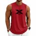 Men's Clothing Tops & Tees Muscle Fitness Sports Vest For Men Summer Breathable Gym Loose Sleeveless Top American Style_viptrois.com