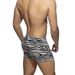 Swim Shorts New Men's Boxer Swim Trunks Zebra Pattern Flower Tether Low Waist Sexy Beach Swimming Hot Spring_viptrois.com