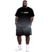 Men's Casual Beach Suit T-Shirt And Shorts Set European American Style Summer Paris Tower 3D Digital Print_viptrois.com