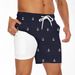 Men's Clothing Professional Hot Spring Quick Drying Anti Embarrassment Swimming Trunks Shorts Loose Boxer High Elastic Beach Pants_viptrois.com
