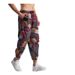 Men's Ethnic Print Loose Fit Casual Pants - Elastic Waistband, Wrinkle-Free Polyester, (Black/Beige/Navy/Red)_viptrois.com