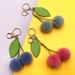 Bag Charm Fruit Keychain Car Cute Cherry Bag Keychain Fur Ball Plush Doll Cartoon Pendant Creative Accessories_viptrois.com