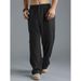 Men's Casual Cargo Pants - Loose Fit Breathable Workwear Trousers With High Waist (15 Colors) - Sizes S-3xl_viptrois.com