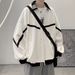 Korean Style Men's High-End Ins Trend Spring And Autumn Top Casual Loose Trendy Brand American Baseball Jacket_viptrois.com