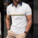 Men's Clothing Summer Polo Shirt Pull On Men's Muscle Sports Short Sleeved Polo Shirt_viptrois.com