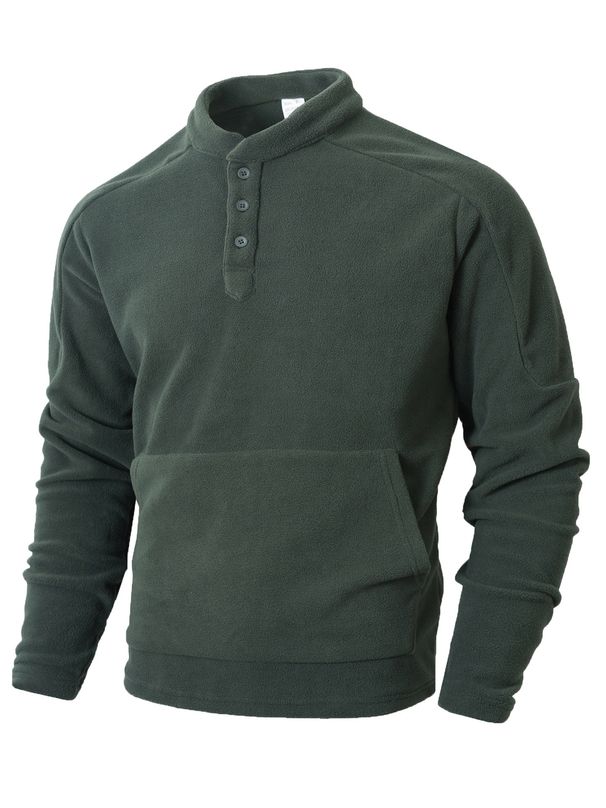 Men's Clothing Men's Slim-Fit Stand Collar Sweatshirt – Minimalist Pullover For Smart Casual & Urban Style_viptrois.com