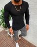 Loom Cross-Border Autumn Winter Foreign Trade European American Round Neck Solid Color Sweater Men's Korean Style_viptrois.com