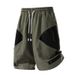 Men's Clothing Summer New Men's Casual Pants Color Matching Shorts Trendy Sports Slim Fit Large Size Shorts Men's Beach Pants_viptrois.com