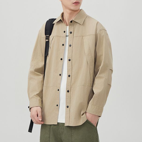 Nordmann New T748 Spring And Autumn Japanese Retro Men's Loose Mountain Style Outdoor Casual American Versatile Shirt Trend_viptrois.com