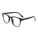 New Transparent Anti-Blue Light Unisex Trendy Customizable Myopia Student Round Frame Non-Prescription Glasses_viptrois.com