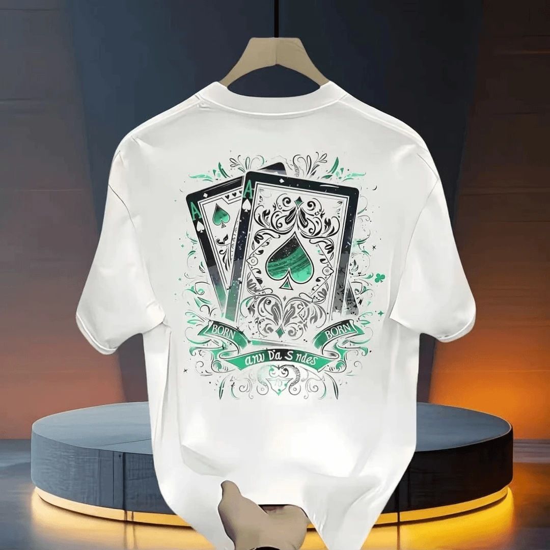 Men's Clothing Short Sleeved Loose Casual T Shirt_viptrois.com