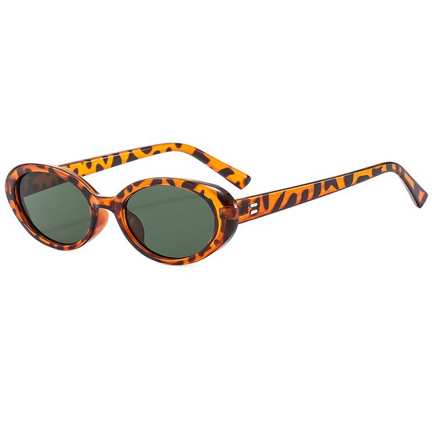 New Women's Retro Oval Black Small Frame Fashion Brand Trendy Hot Points Sunglasses Female Lady Glasses UV400_viptrois.com