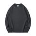 Pure White Long Sleeve 300g Heavyweight T-Shirt For Men, Autumn And Winter Thick Non-See-Through Solid Color Loose Fit_viptrois.com