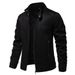 Autumn And Winter New Trend Solid Color Versatile Suede Workwear Men's Jacket_viptrois.com