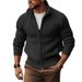 Men's Clothing Spring And Autumn New Cardigan Sweater Men Korean Style Trendy Zipper Outerwear Knitted Sweater Jacket Men Plus Velvet Thick Winter_viptrois.com