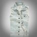Men's Clothes Cool Personality Slim-fit Fashion Men's Denim Vest Denim Vest Retro Light Denim Clothes_viptrois.com
